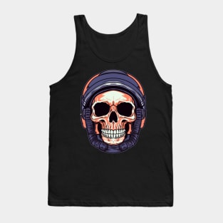 Skull with Helmet Tank Top